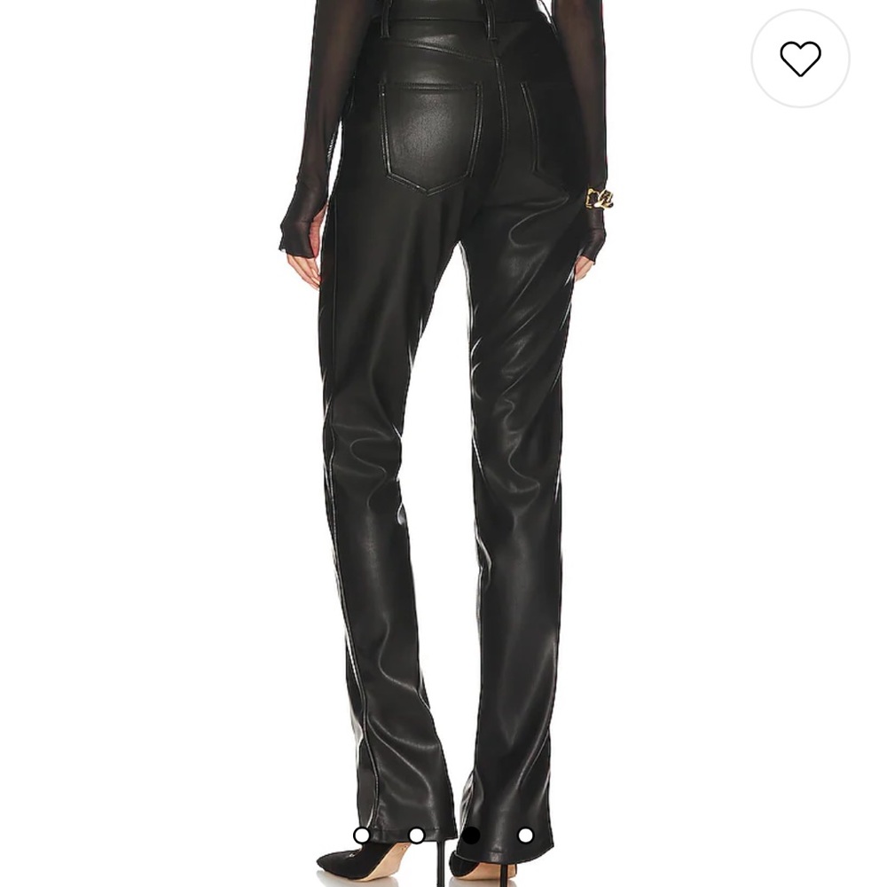 AFRM leather pants: x REVOLVE Graysen Pant in Noir